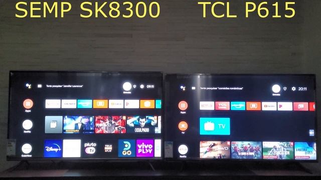 TCL 50P615 VS SEMP 50SK8300 COMPARATIVO LADO A LADO, QUAL É MELHOR CUSTO BENEFÍCIO? SMART TV ANDROI смотреть онлайн