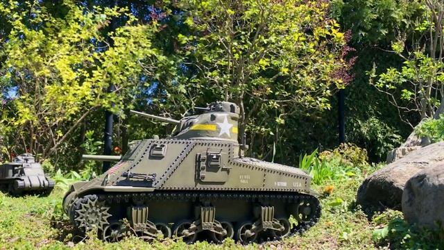 1/16 RC M3 Lee early production - US WW2 tank - field test смотреть онлайн