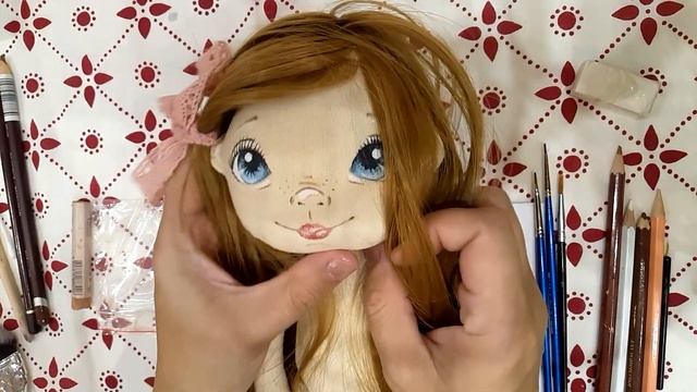 Чем я рисую лицо кукле | текстильная кукла | смотреть онлайн