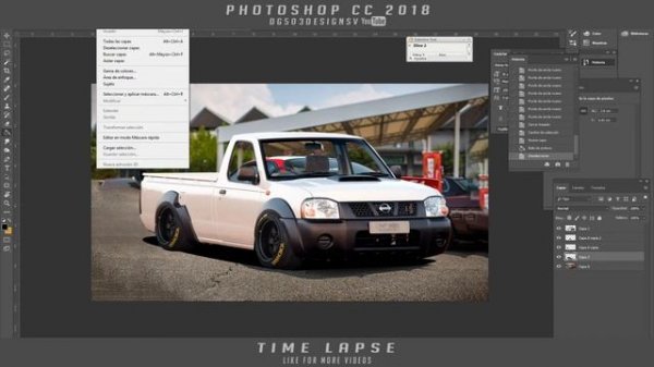 NISSAN NP 300 2015 VIRTUAL TUNING PHOTOSHOP CC 2018