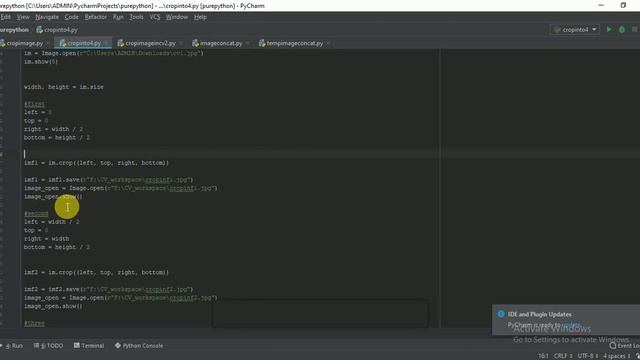 Crop an image in four parts using PIL(Python Imaging Library | How to divide an image into two part смотреть онлайн