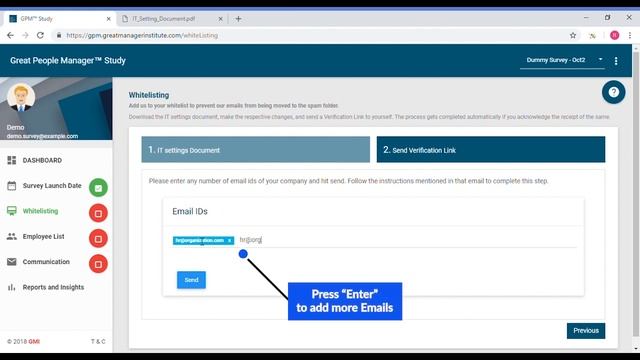 GPMS Survey Management Portal Tutorial смотреть онлайн