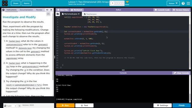 Code.org Lesson 1.1 Two-Dimensional (2D) Arrays | Tutorial with Answers | Unit 5 CSA смотреть онлайн