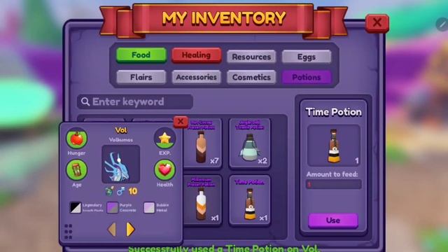 Making A Legendary Volkumos With The TIME, DREAM & LUNARIS Potion!! ? + UPDATE! | Dragon Adventures