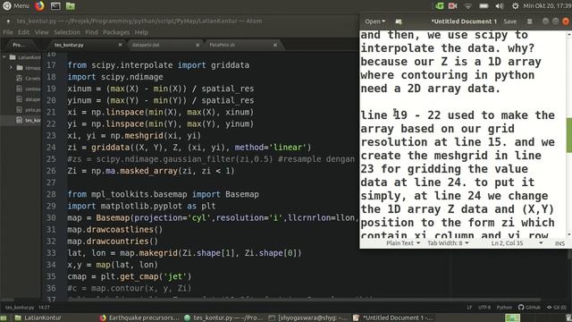 Python Tutorial - Contour On a Map смотреть онлайн