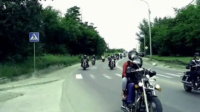 Дни памяти. Новосибирск 2014. Колона мотоциклов смотреть онлайн
