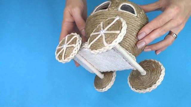 МНОГО поделок ИЗ ДЖУТА своими руками / 4 Jute craft ideas смотреть онлайн
