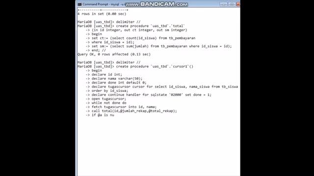 [Teknologi Basis Data]-Membuat dan Menjalankan Cursor di CMD смотреть онлайн