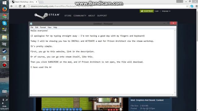 How to install and activate a mod on Prison Architect via the Steam Workshop смотреть онлайн