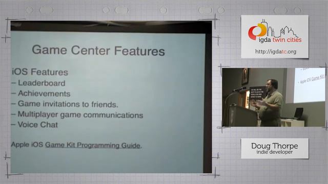 Game Center for iOS and developing experience for the iCADE, IGDA Twin Cites MN, Jan 2012 смотреть онлайн