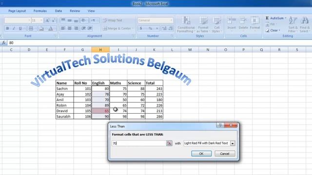 MS-Excel 2007 - Conditional Formatting & Format as Table смотреть онлайн