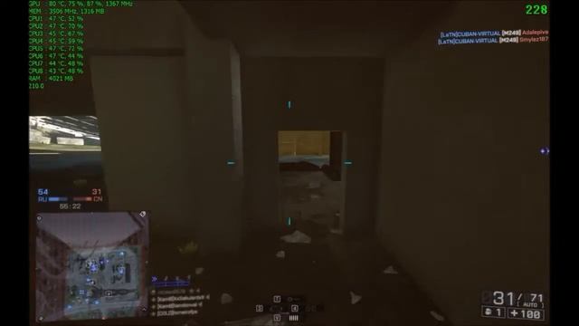GTX 970 galax exoc - Battlefield 4 - i7 2600k medio - ultra смотреть онлайн