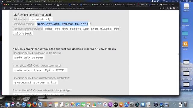 13 Remove services not used Ubuntu 20.04 смотреть онлайн