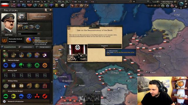 REICHSTAG YANGINI | HEARTS OF IRON 4 - RISE OF NATIONS | ALMANYA#1