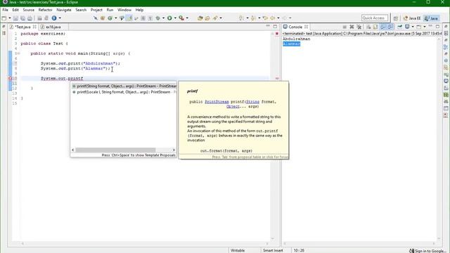 Java Print Statements - الطباعة في لغة الجافا смотреть онлайн