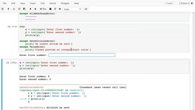 Exception Handling in Python смотреть онлайн