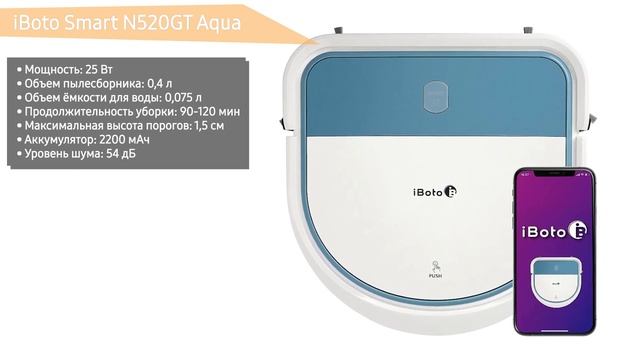 Робот-пылесос IBoto Smart N520GT Aqua