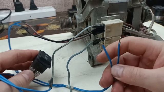 Реверс коллекторного мотора стиралки. Своими руками! смотреть онлайн