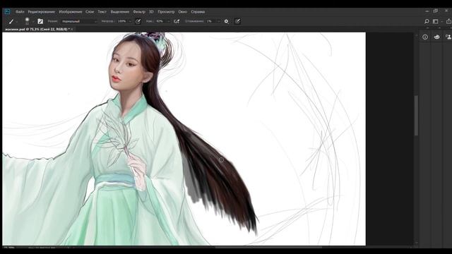 Digital art DORAMA Рисую и рассказываю вместе с вами, по "Удушающая сладость, заиндевелый пепел". смотреть онлайн