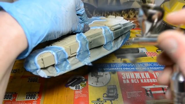 Т-90 с ТБС-86 (Meng Model) Часть 5