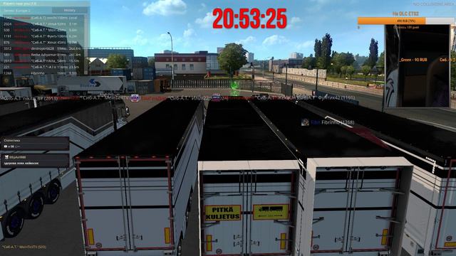 Конвой ВТК СибАвтоТранс в Euro Truck Simulator 2 смотреть онлайн