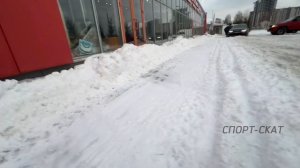 Уборка снега квадроциклом