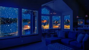 ❄️ Успокаивающие вечерние звуки зимы для сна ❄️ Расслабьтесь под звуки снегопада в уютном доме ❄️