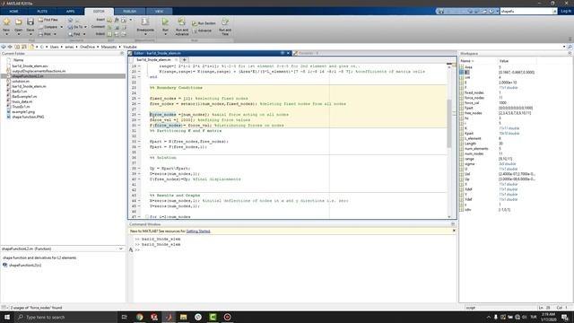 Finite Element Method with MATLAB 1-D Bar Element Analysis смотреть онлайн
