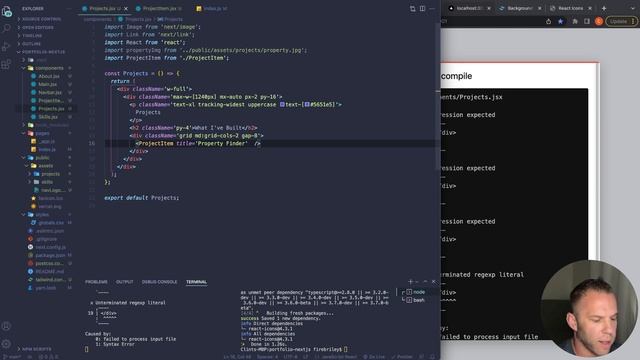 Build a NEXT JS Portfolio Website With Tailwind CSS | Jr. Front-End Developer смотреть онлайн