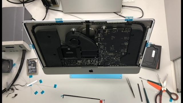 iMac замена HDD на SSD iMac HDD SSD upgrade смотреть онлайн
