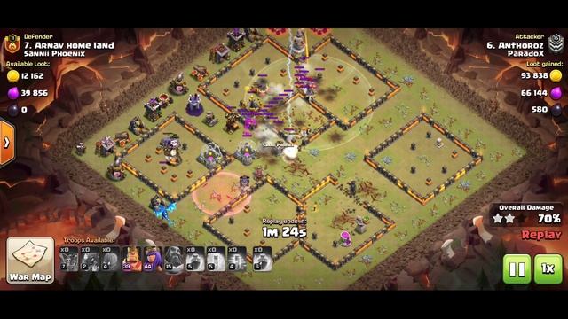 [Anthoroz] Lucky! TH11 3 star attack strategy | War attack | Electro dragon attack | Clash of Clans смотреть онлайн
