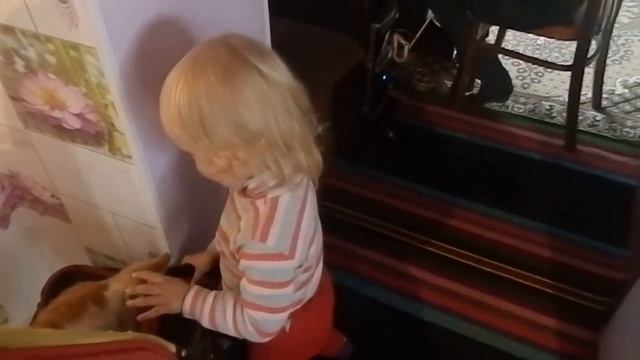 Эвелина набила себе шишку,очень уставший наш папа!!! смотреть онлайн