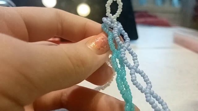 Туториал на браслет из бисера в технике коса. смотреть онлайн