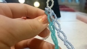 Туториал на браслет из бисера в технике коса.