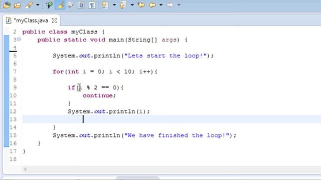 Beginner Java Tutorials: 9 The Continue Statement смотреть онлайн