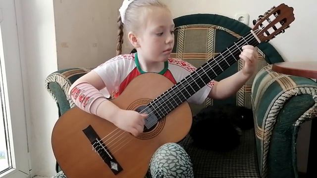 Ярослава Гераськина 8 лет- Аллегро Виваче(Джулиани) смотреть онлайн