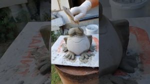 Лягушка из цемента. Садовая фигура своими руками #артбетон #мастеркласс #своимируками