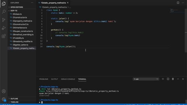 OOP TypeScript #11: Static Property & Method - Bahasa Indonesia смотреть онлайн