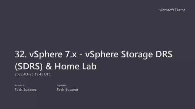 32. Demystifying vSphere Storage DRS (SDRS): Architecture, Load Balancing Techniques, Config. Limits смотреть онлайн