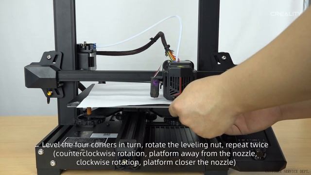 Service tutorial Ender - 3 V2 Neo leveling and printing смотреть онлайн
