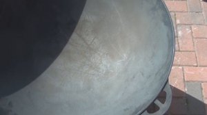 ОБЖОГ НОВОГО ЧУГУННОГО КАЗАНА И КРЫШКИ/ГАЗОВОЙ ГОРЕЛКОЙ