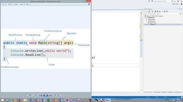 06 Anatomie von Funktionen in C# смотреть онлайн