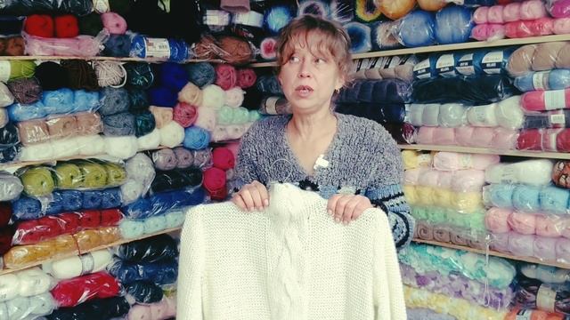 О меховой пряже : ALIZE Furlana и нитки из шубки . Чуть подробнее о свитере "Три косы" . смотреть онлайн