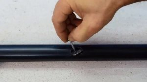 Как починить пластиковую трубу? Необычный способ! Как отремонтировать сломанну ПВХ трубку!