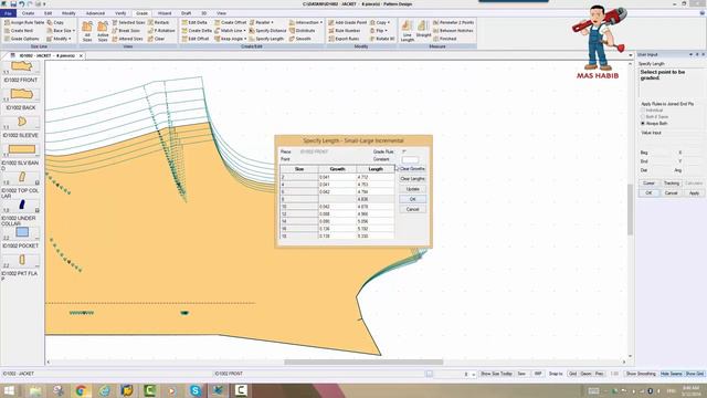 Gerber AccuMark tutorial- Specify Length смотреть онлайн