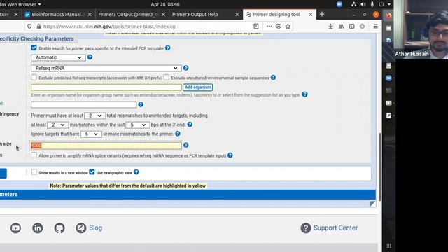 Practical Session; Primer Designing With Primer3 | Primer-Blast| Hindi| Urdu | Genomics Lab