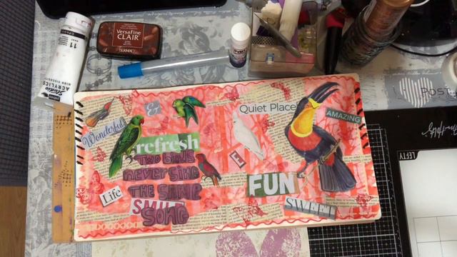 Art Journal Page for July #karisprompts #artjournalprompts смотреть онлайн