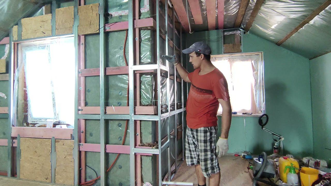 Мощный каркас для гипсокартона. смотреть онлайн