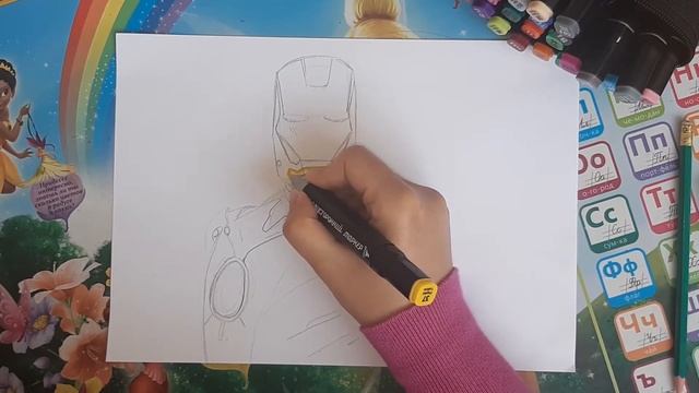 Рисуем Железного человека смотреть онлайн