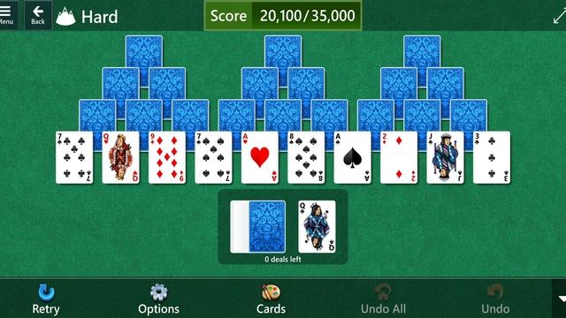 Microsoft Solitaire Collection: TriPeaks - Hard - February 28, 2023 смотреть онлайн